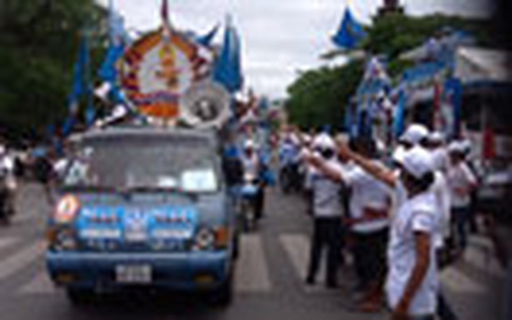 Phnom Penh 'tê liệt' vì chiến dịch bầu cử